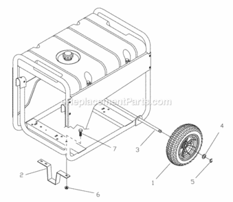 Wheel_Kit_197317 Diagram and Parts List for 030243-0  Briggs and Stratton Generator